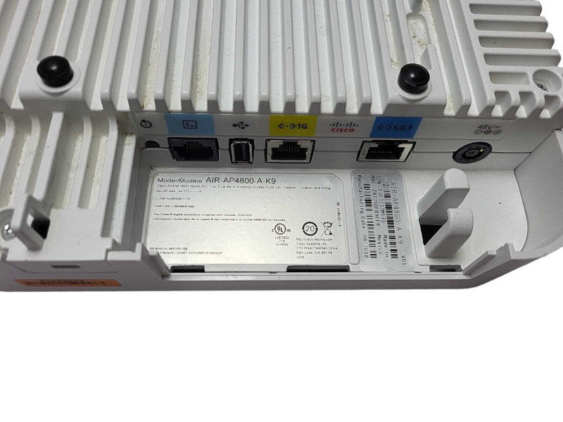 Cisco AIR-AP4800-A-K9 4800 Series 802.11ac Wireless Access Point A Version $