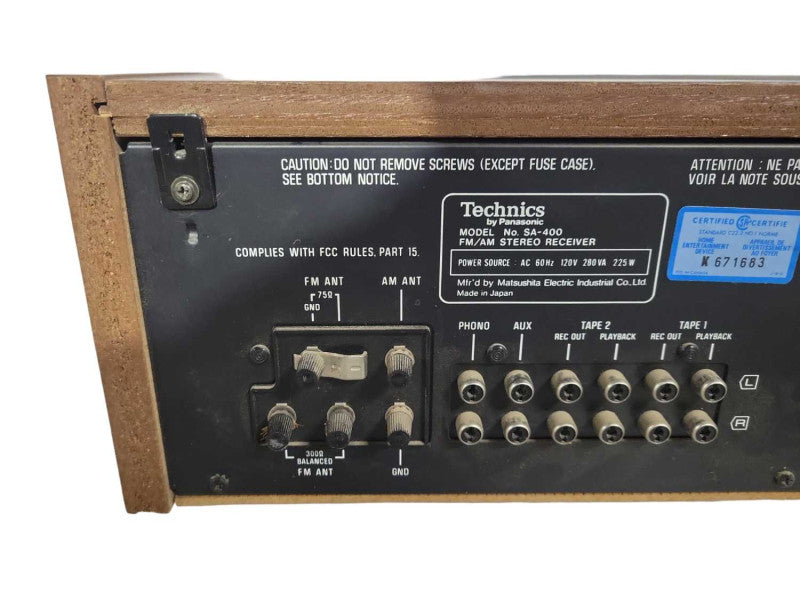 Vintage Panasonic technics SA-400 Receiver Japan  !