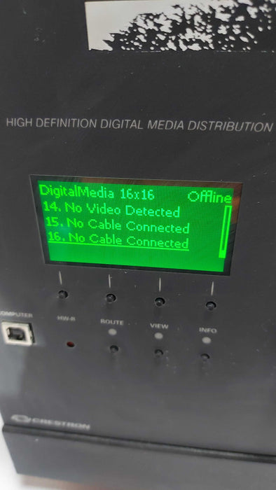 Crestron DM-MD16X16 Digital Media Switcher W/ Cards - See below #