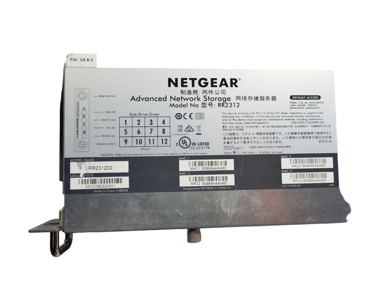 NETGEAR Advanced Network Storage - RR2312 $
