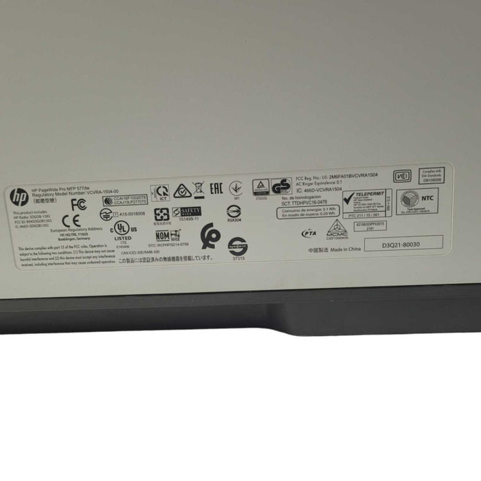 HP PageWide Pro MFP 577dw Multifunction Printer -