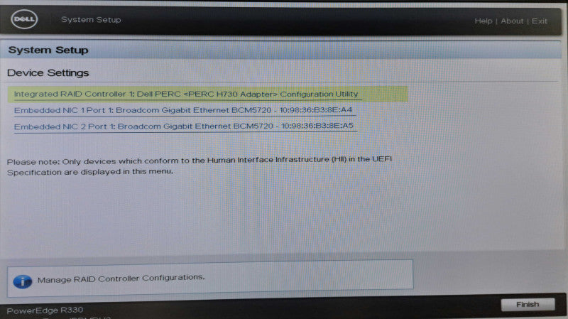Dell PE R330 Server Xeon E3-1240L v5 @ 2.10GHz 16GB DDR4 H730 RAID 2x 350W PS )