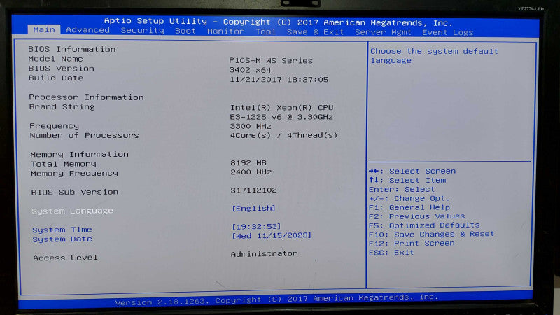 SENECA #XNVR200 NVR/Server Xeon E3-1225 V6 @ 3.30ghz / 8gb ram / READ #