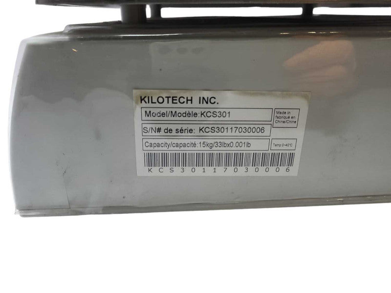 Kilotech Counting Scale KCS 301 â 15KG Capacity $