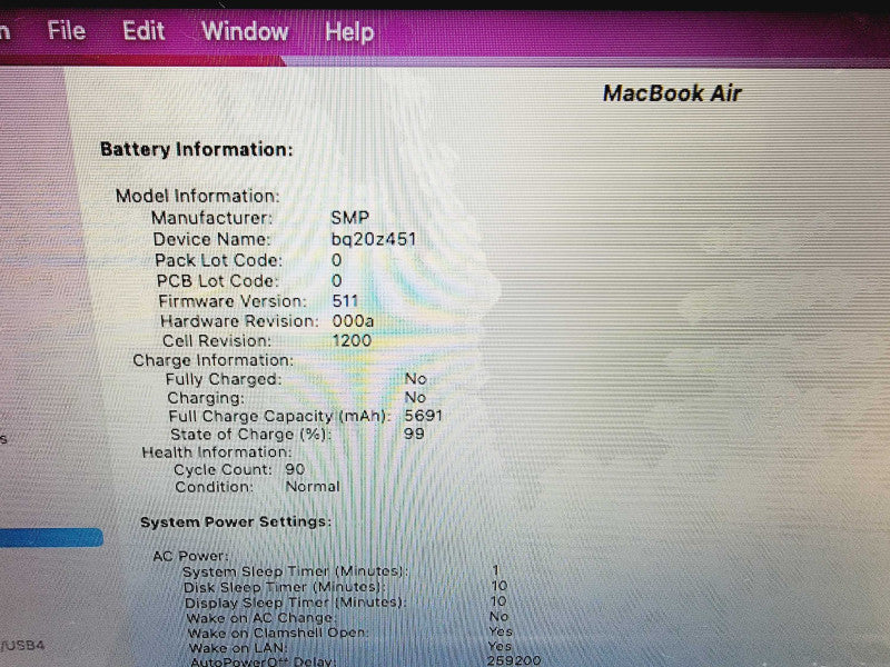 Apple Macbook Air 2017 13\\" Core i5-5350U @ 1.8GHz 8GB DDR3 250GB SSD (