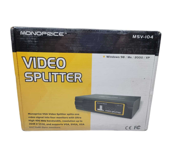 MONOPRICE Video Splitter MSV-104 1-VGA>4-VGA Q%
