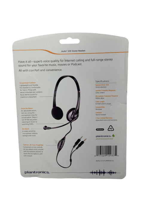 Platronics  - Audio 326 - Stereo Headset %