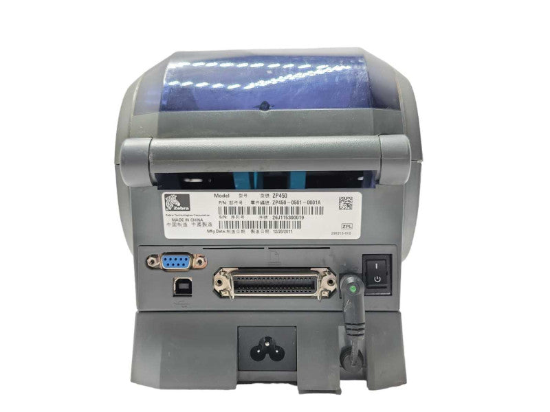 Zebra ZP450 Portable Direct Thermal Shipping Label Printer USB _