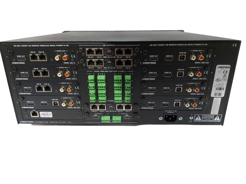 Crestron 10 Digital Media Switcher - 8x DMC-4K-HD Cards #