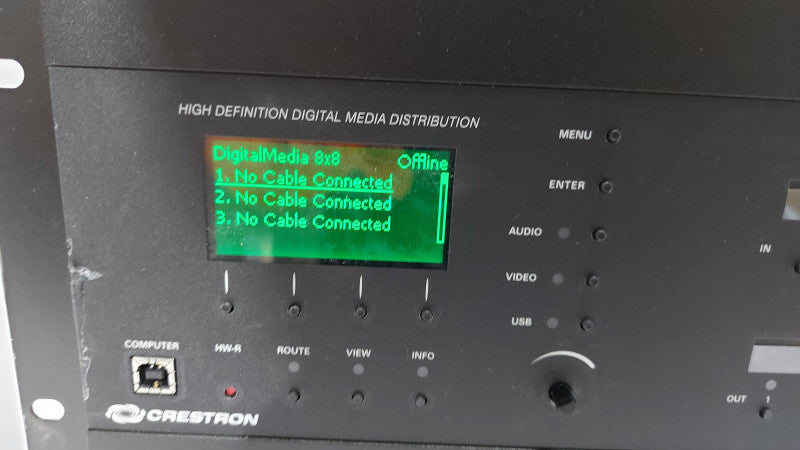 Crestron 10 Digital Media Switcher - 8x DMC-4K-HD Cards #