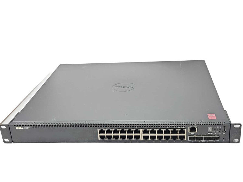 Dell Networking N1524P PoE Switch 24x 1Gb PoE, 4x SFP W/Rack Mount ears _
