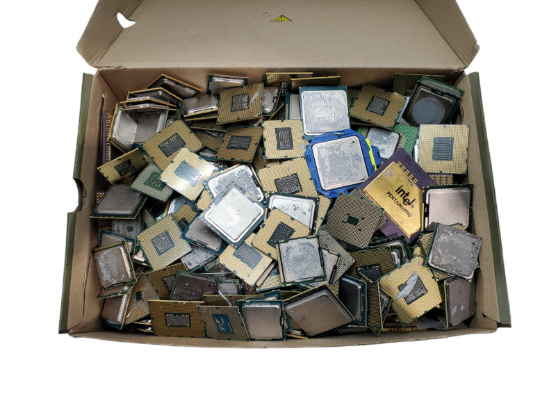 10.2KG Assorted Intel I-Series, Xeon & AMD Scrap CPUs @