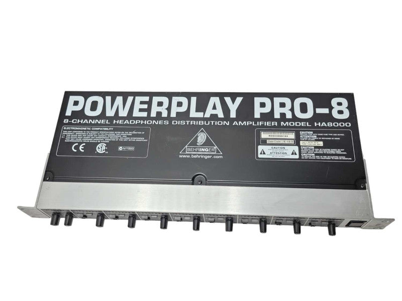 Behringer PowerPlay Pro-8 8-Channel headphones Distribution Amplifier HA8000 _
