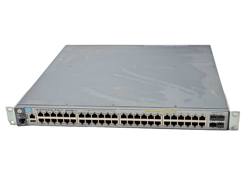 HP E3800 48G-4SFP+ 48 Port Gig Ethernet PoE+ Switch J9574A, 2x PSU _