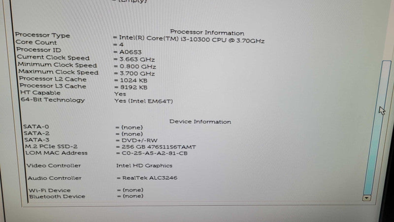 Dell OptiPlex 3090 - Core i3-10300 | 16GB | 256GB NVMe Q%