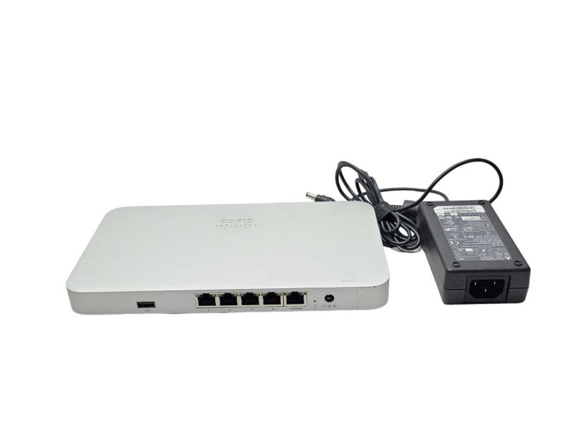 Cisco Meraki MX64-HW Cloud Managed Security Appliance w/ AC Adapter _