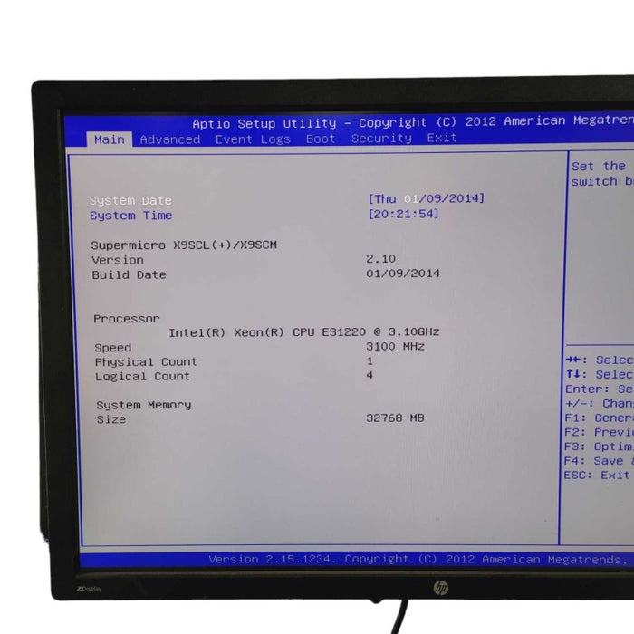 Supermicro 1U X9SCL(+)/X9SCM Intel Xeon E31220 @3.10GHz 32GB RAM  -