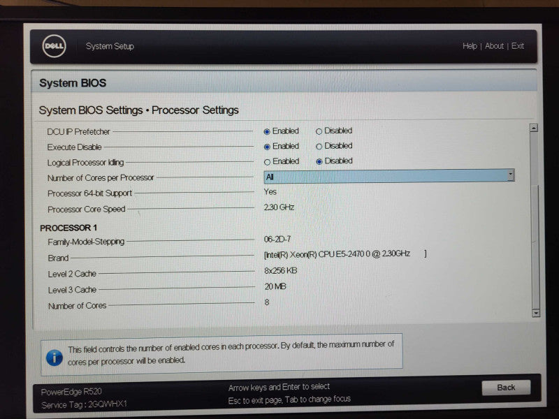 Dell PE R520 Xeon E5-2470 0 @ 2.3GHz 32GB ECC DDR3 H710 Mini 2x PSU 3.5\\" $