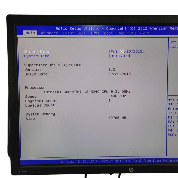 Supermicro X9SCL(+)/X9SCM 1U server Intel i3-3240 @3.40 32GB RAM  -