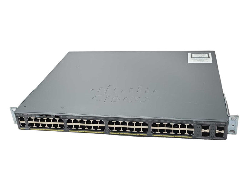 Cisco WS-C2960X-48FPS-L 2960X 48 port GIG POE+ switch _