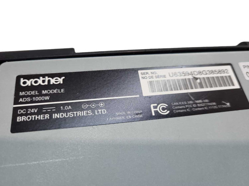 Brother ADS1000W Compact Color Desktop Scanner w/Duplex & Wireless Net ADS-10 &