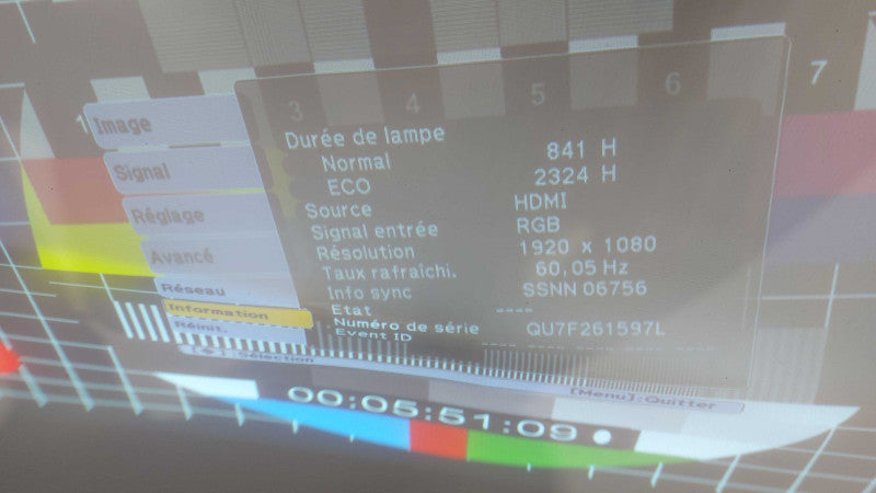 Epson LCD Projector H452A BrightLink 485Wi WXGA Ultra Short Throw 3165 hrs #