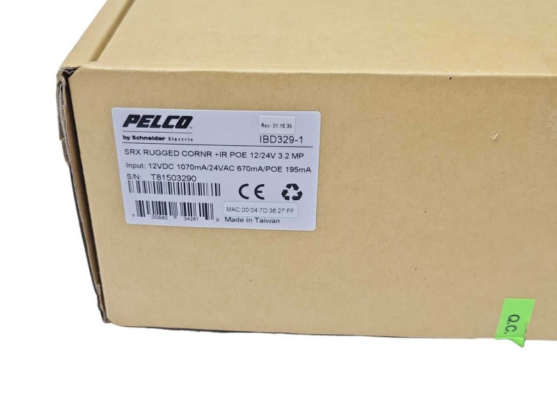 Pelco SRX IBD329-1 3.2MP Outdoor Network Corner Mount Camera Open-Box _