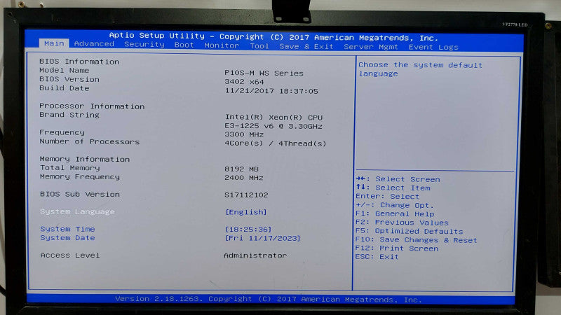 SENECA #XNVR200 NVR/Server Xeon E3-1225 V6 @ 3.30ghz / 8gb ram / READ #