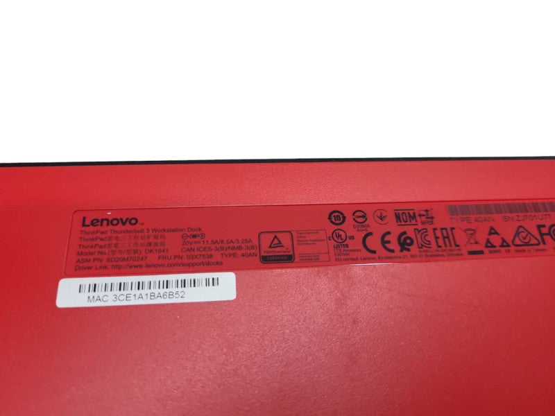 Lenovo Thunderbolt 3 Docking Station (DK1841) with 170W power supply &