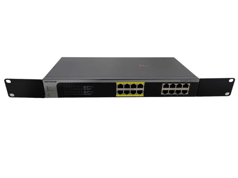 NETGEAR JGS516PE  ProSafe Plus 16-Port Gigabit Ethernet Switch With PoE !