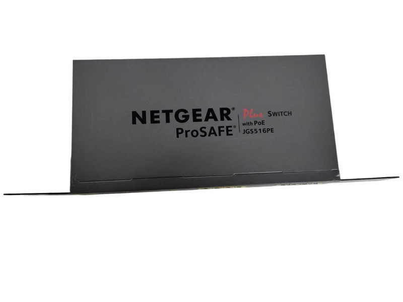 NETGEAR JGS516PE  ProSafe Plus 16-Port Gigabit Ethernet Switch With PoE !