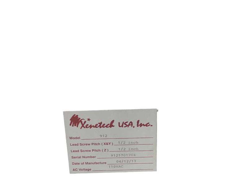 XENETECH USA 9X12 Viper Rotary Engraver Engraving Machine, READ _