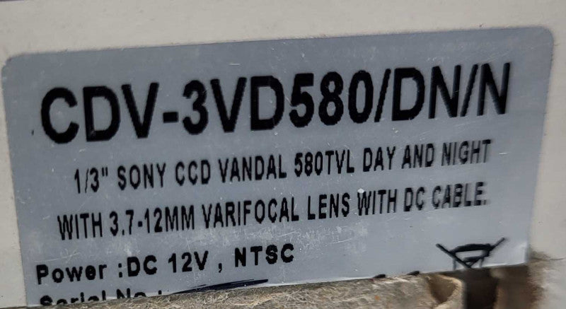 ÎÎÎÎÎ¡Î CDV-3VD580/DN/N SECURITY CAMERA &