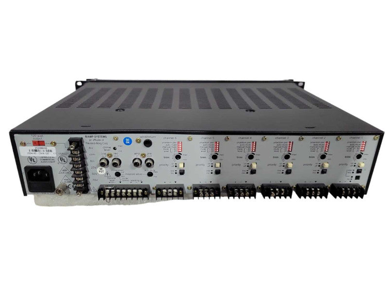 BIAMP CMA 120 CMA120 6 CHANNEL RACKMOUNT COMMERCIAL MIXER AMPLIFIER !