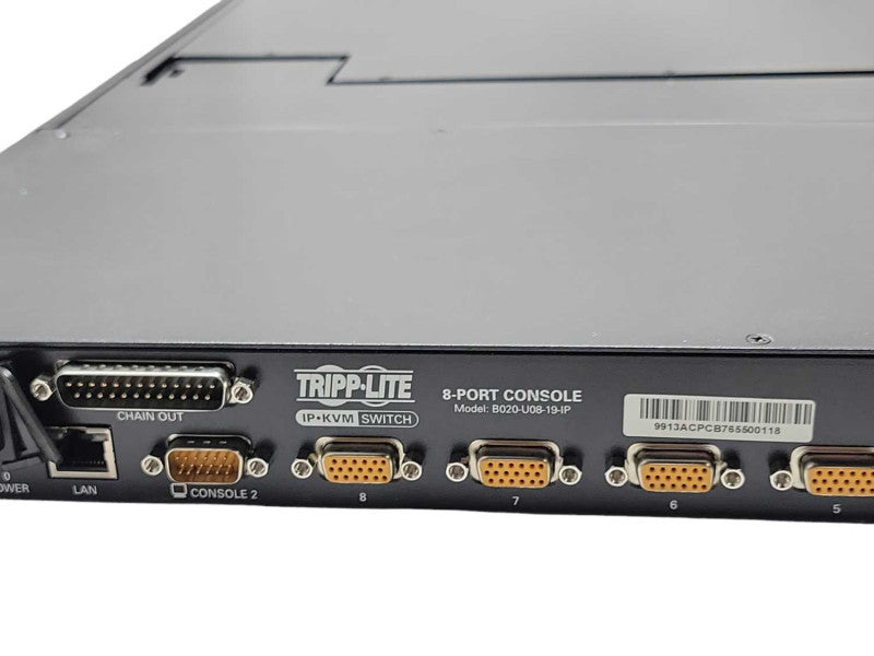 Tripp Lite NetDirector B020-U08-19-IP 8 Port 1U Rack Mount Console KVM Switch _