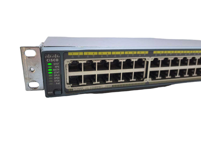 Cisco WS-C2960S-48FPS-L | 48 Port Gigabit PoE+ 740W | Network Switch )