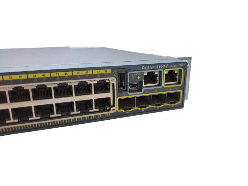 Cisco WS-C2960S-48FPS-L | 48 Port Gigabit PoE+ 740W | Network Switch )