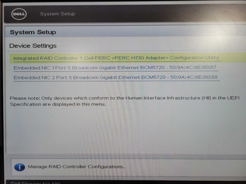 Dell NX430 Server Xeon E3-1220 v6 @ 3.00GHz 16GB DDR4 H730 RAID !