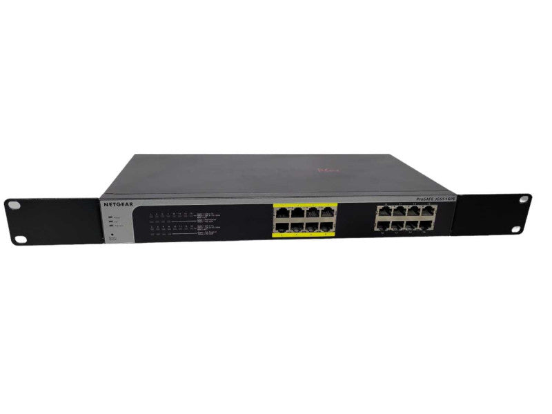 NETGEAR JGS516PE ProSafe Plus 16-Port Gigabit Ethernet Switch With PoE !