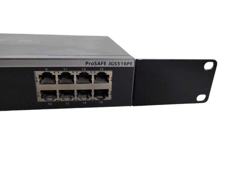 NETGEAR JGS516PE ProSafe Plus 16-Port Gigabit Ethernet Switch With PoE !