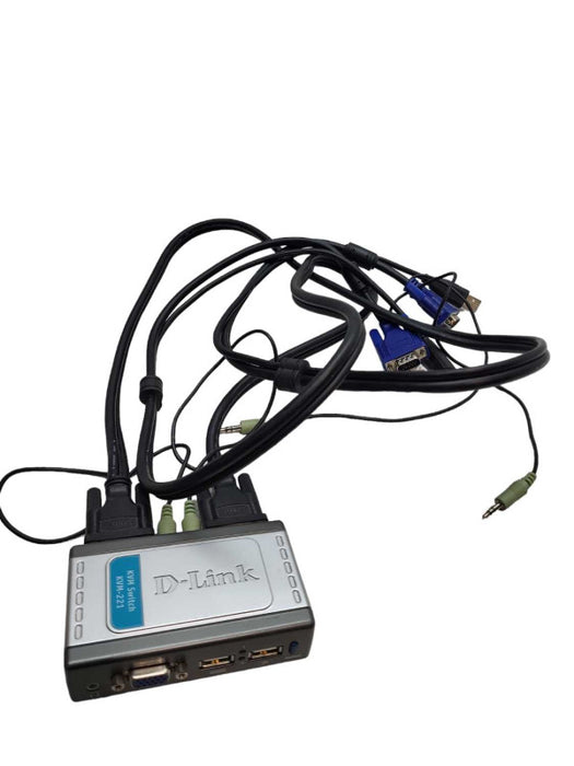 D-Link KVM-221 KVM221 KVM Switch with Cables &