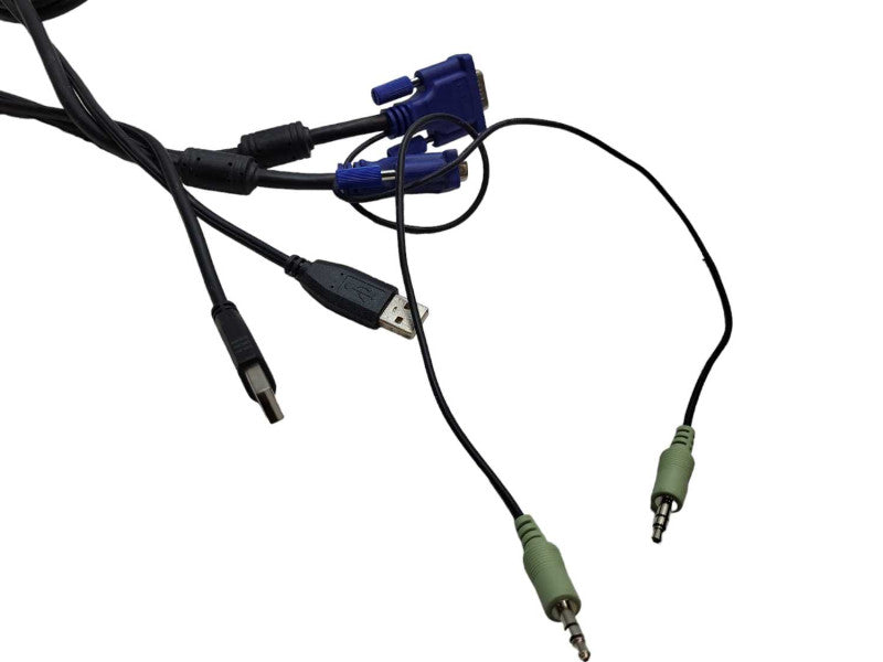 D-Link KVM-221 KVM221 KVM Switch with Cables &
