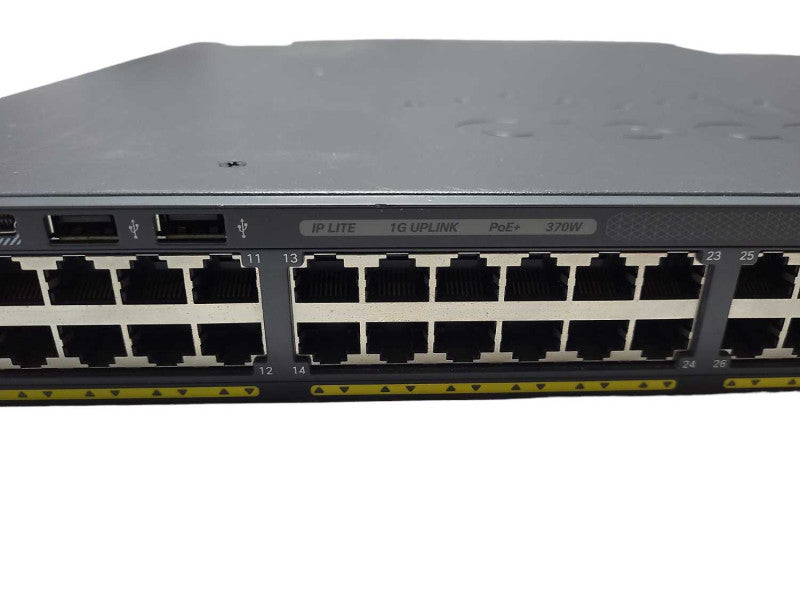 Cisco 2960-XR 1G UPLINK 370W PoE+ WS-C2960XR-48LPS-I Gigabit Ethernet Switch Q$