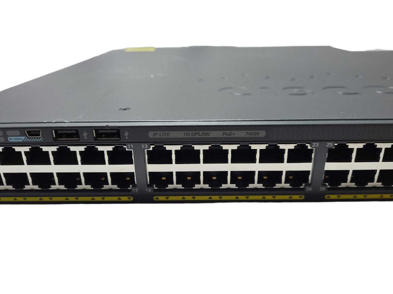 Cisco WS-C2960XR-48FPS-I | 48 Port Gigabit PoE+ 740W Switch | 2x 1025W PSU Q$