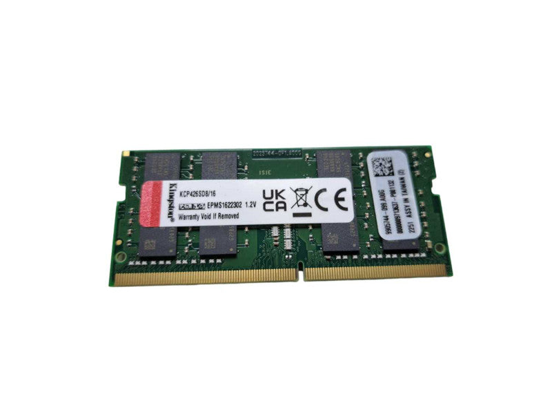 Kingston KCP426SD8/16 16GB DDR4-2666 PC4-21300 SODIMM Laptop Memory Q)