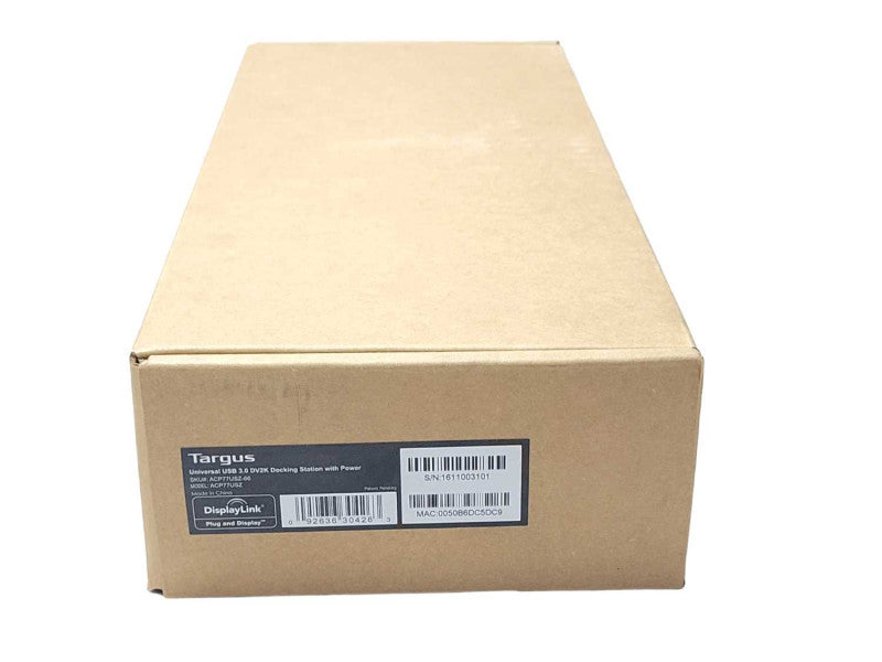 New Targus Universal 3.0 DV2K Docking Station ACP77USZ w/ Power adapter _