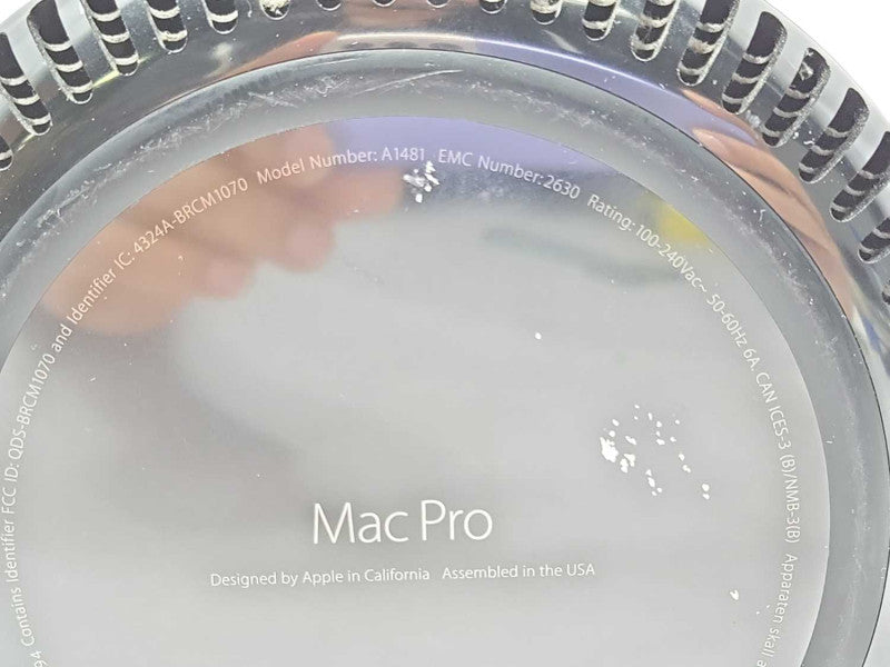 Apple Mac Pro 2013 A1481 No RAM, No HDD/SSD, READ _