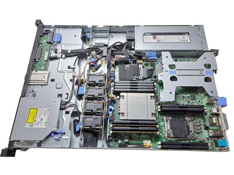 Dell PE R430 Server Xeon E5-2620 v3 @ 2.40GHz 16GB DDR4 H330 Mini 450W PSU )