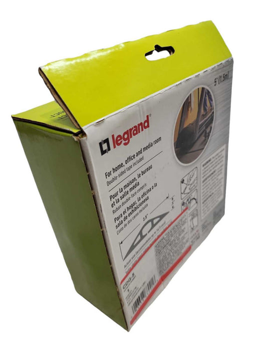 Legrand Wiremold CDG-5 Corduct 5 ft. 1-Channel Over-Floor Cord Protector-Gray &