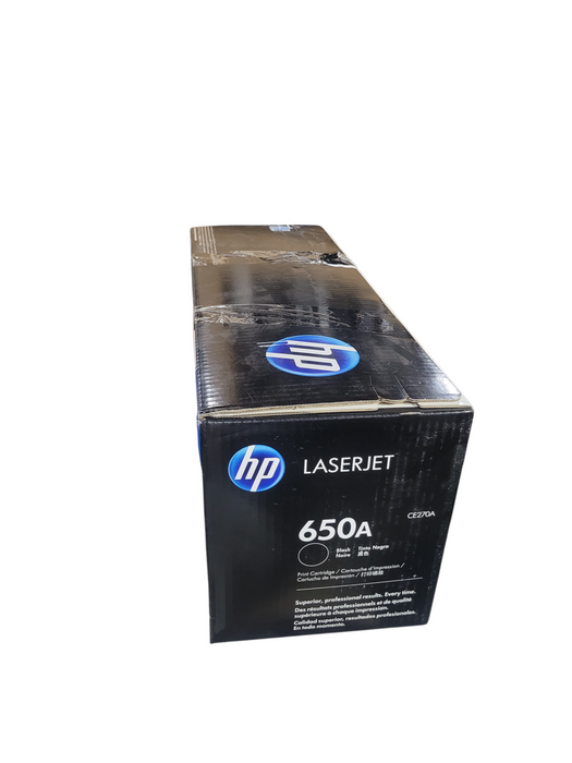 Genuine Sealed HP 650A Black Toner Cartridge HP LaserJet